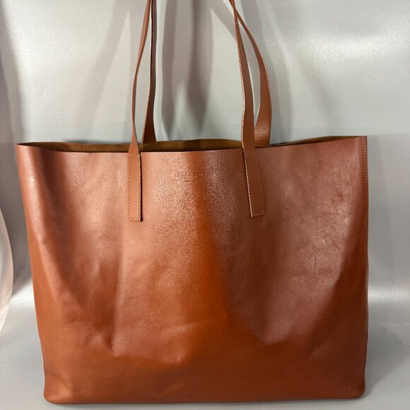 EVERLANE Day Market Leather ToteBag in Cognac - Picture 1 of 12